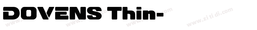 DOVENS Thin字体转换